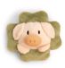 NICI 61870 Mini MagNICI varken met klaverblad 7 cm, rose, peluche avec aimant