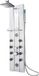 Tectake Panneau de douche en aluminium avec 10 jets de massage - Argent