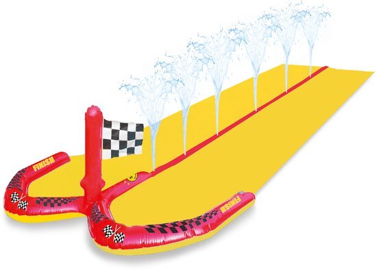 Swim Essentials Opblaasbare waterglijbaan Racing Sprinkler