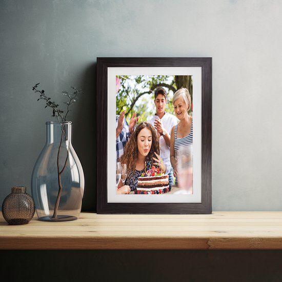 Denver Digitale Fotolijst 10.1 inch - Hout - HD - Frameo App - WiFi - 16GB - IPS Touchscreen - PFF1042DW kopen? | | Fotolijstjes