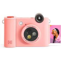 Kodak Smile+ draadloze digitale instant camera met effectveranderende lens, 2 x 3 inch ZINK-fotoprints met zelfklevende achterkant, compatibel met iOS- en Android-apparaten - roze