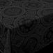 Bellatio Design Tafelzeil - Antraciet - Kanten Patroon - 140 x 220 cm