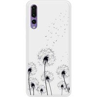 Pissenlits Noir Bedrukt siliconen hoesje compatibel met P20 Pro
