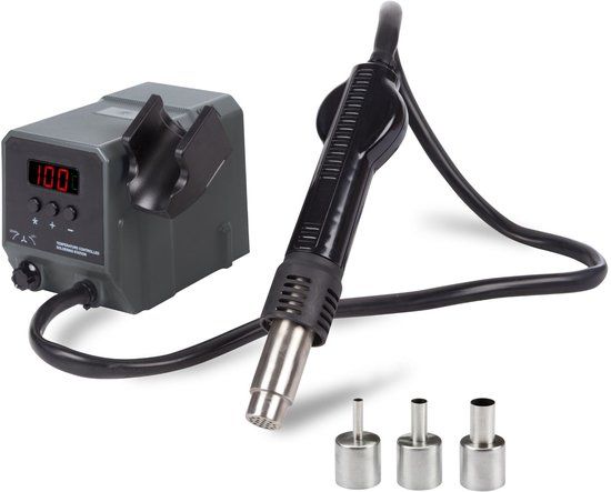 Velleman VTSS210 - Soldeerstation - 300 W - 100-500 °C - Grijs