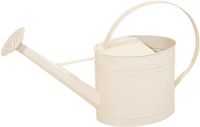 Mega Collections Gieter Retro - metaal - crème wit - 7 liter - 47 x 36 cm - met broeskop - stijlvol en robuust
