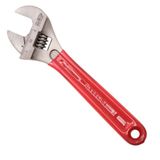 Klein Tools D507-8 Verstelbare moersleutel, extra capaciteit kaak gesmede aandrijfsleutel met hoogglans chroom afwerking, 8-inch