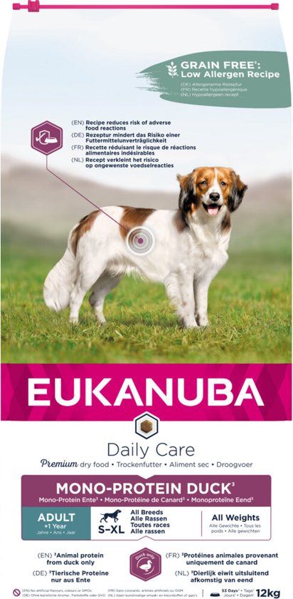 Eukanuba Daily Care Eend Adult Mono-Proteine 12 kg