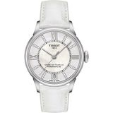 Tissot Chemin Des Tourelles T0992071611600 Horloge - Leer - Wit - Ø 35 mm