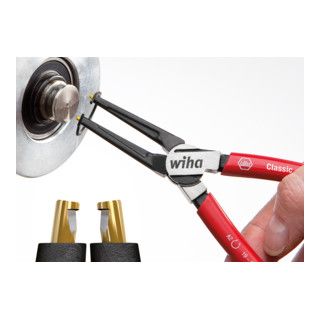 Wiha borgveertang Classic met MagicTips® voor buitenringen (assen) - 140 mm