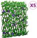 vidaXL - Kunstplant - klimop - op - latwerk - 5 - st - uittrekbaar - 180x60 - cm - groen