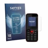 Savvies - Screenprotector voor Karbonn K19 Rock - Folie Beschermfolie transparant 18 Stuks