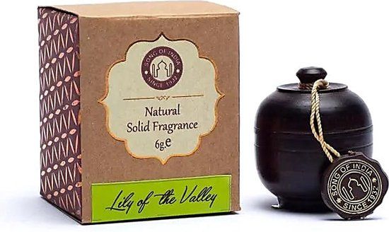 Geurcrème (geurverspreider) Lelietje van Dalen in rozenhouten potje, Song of India