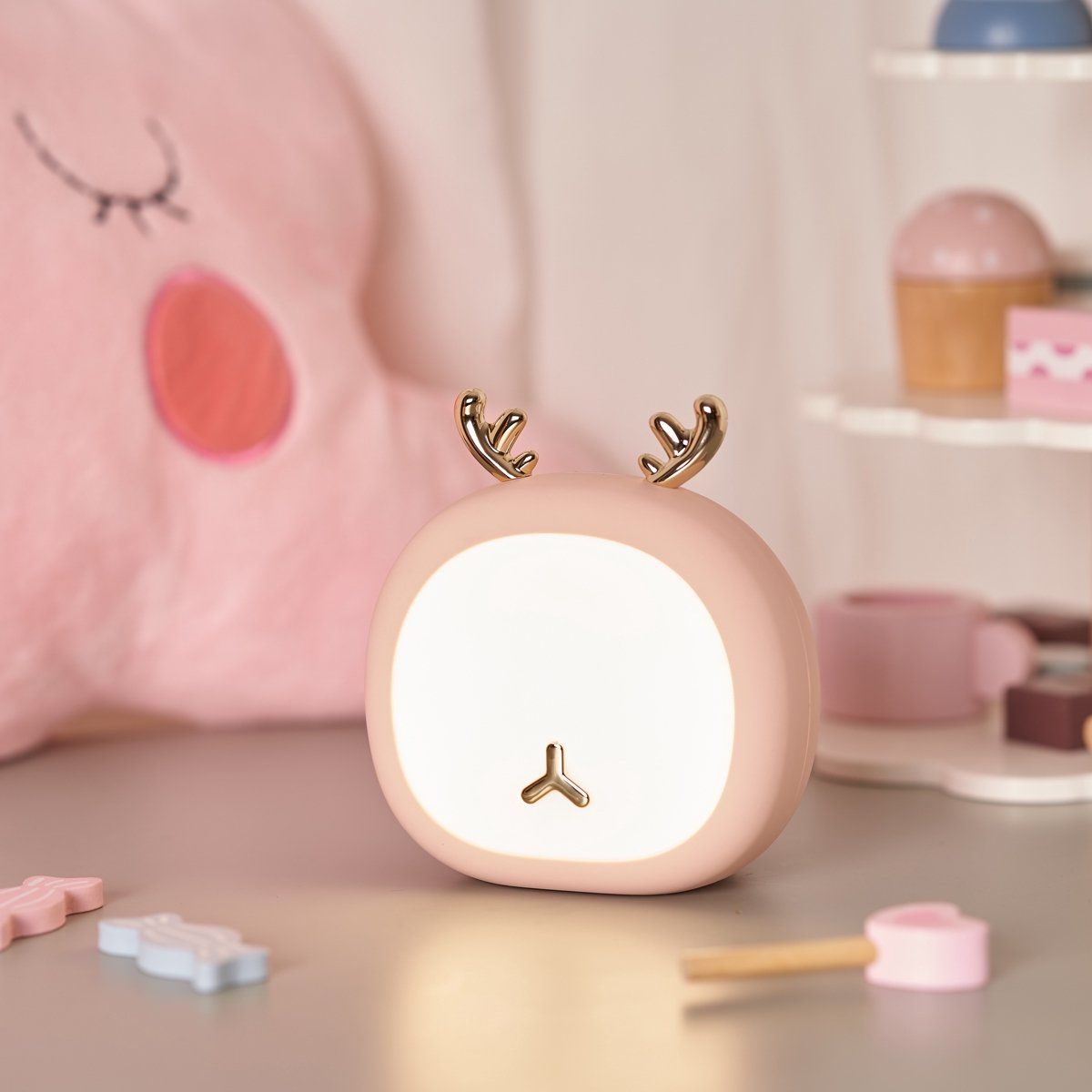 Pauleen Night Deer LED Nachtlampje Kinderen - Oplaadbaar - Dimbaar