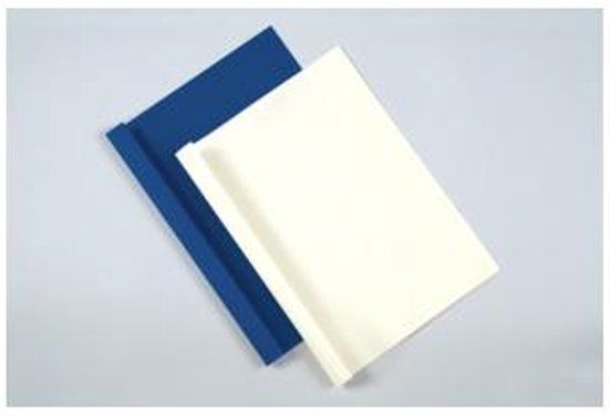 Fellowes schutbladen thermische inbindkaften A4 blauw 100 stuks