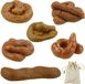 Faux caca souple chien - Lot de 6 - Jouet amusant - Caca blague pour le poisson d'avril et Halloween