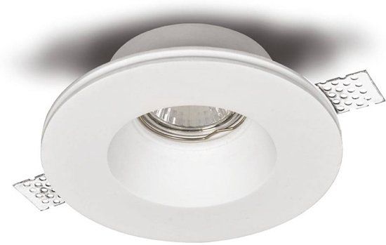 LT-Luce Artdelight Badu Inbouwspot - 1 Lichts - Rond - Trimless - Gips - Wit