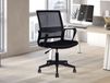 DYDOU Chaise de bureau tissu noir
