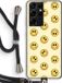 Case Company Hoesje met koord geschikt voor Samsung Galaxy S21 Ultra - Smiley N°2