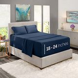 Extra NIYS Luxury Bedding Extra diep hoeslaken - marineblauw