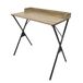 HOME DECO FACTORY HD0510 Moderne bureau met opbergruimte, elegant en ergonomisch ontwerp, ideaal voor thuiswerken en studeren, zwartbruin, 80x48 cm