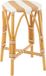 J-Line Barkruk Live - Rotan/Kunststof - Naturel/Wit