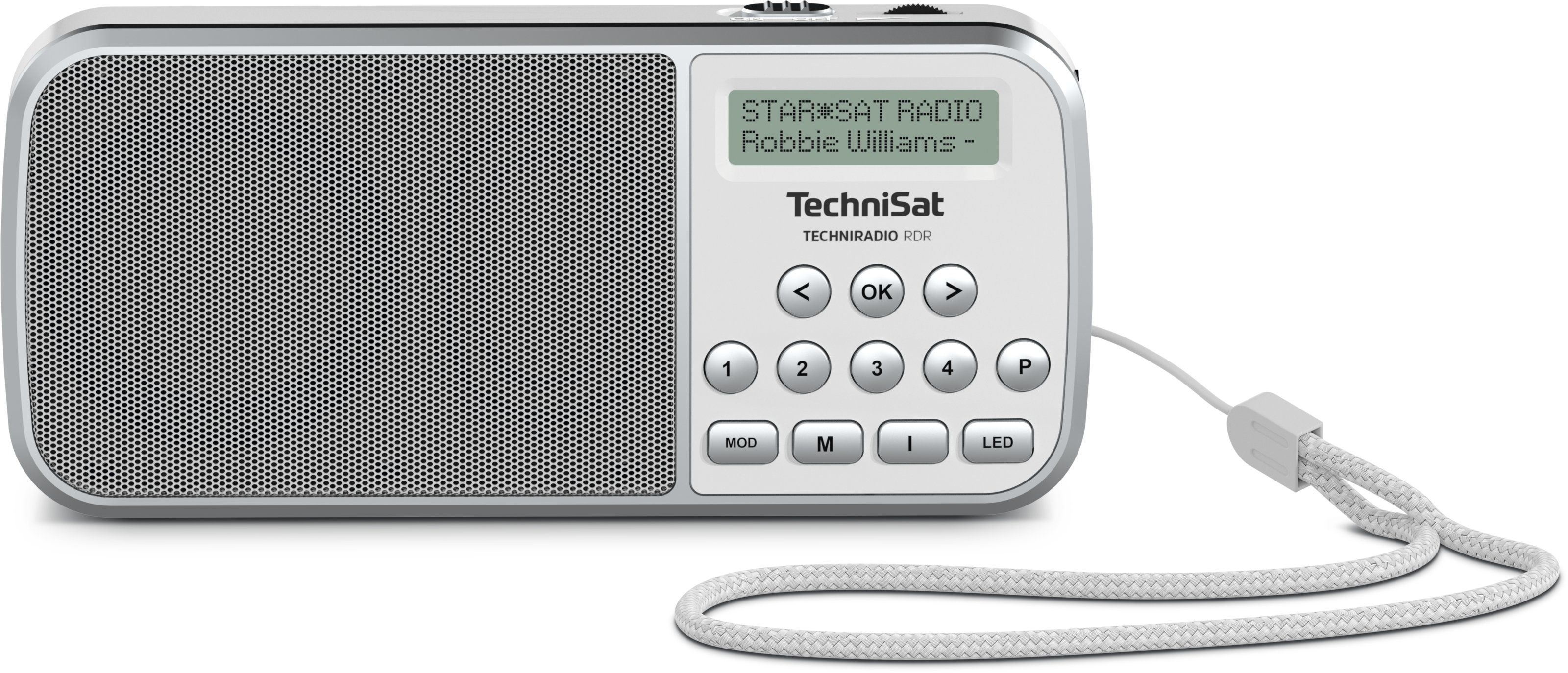 TechniSat TECHNIRADIO RDR - Draagbare DAB+ Radio - FM - USB - Grijs/Wit
