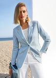 MADELEINE Blazers smoky blue / wit