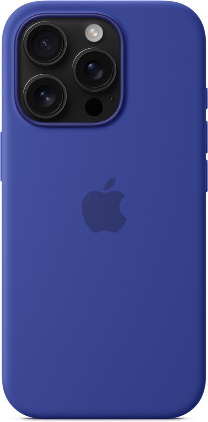 Apple Hoesje Geschikt voor iPhone 16 Pro Hoesje Siliconen - Apple Silicone Backcover MagSafe - blauw