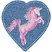 925417 - applicatie patch hart met eenhoorn