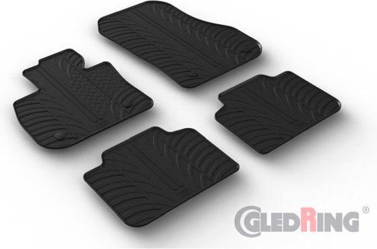 Rubbermatten passend voor BMW X1 (U11) 2022- (T profiel 4-delig montageclips)