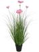 Decostar Kunstplant cosmos 15x15x90cm groen/roze/zwart