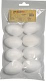 Non-branded Hobby eggs - 16x - styrofoam - 6 cm - crafting - Easter decorations - Self-decorating - Easter eggs