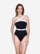 Joop! Badeanzug Eleganz Vrouwen zwart Effen Regular Fit Polyamide/Elastaan