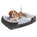 Ferplast Hondenbed, Hondenkussen Geweldig Kattenbed Kattenkussen pluche kattenkussen, knuffelbed 55 x 48 x h 18 cm. Grijs