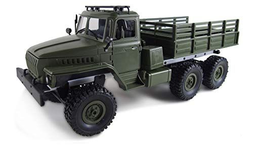 AMEWI 22509 Ural Truck Scale RC modelauto vrachtwagen elektrische offroad 6WD 1:16 RTR 2,4 GHz proportioneel, groen