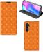 B2Ctelecom Telefoonhoesje Xiaomi Mi Note 10 Lite - Wallet Case Batik Orange