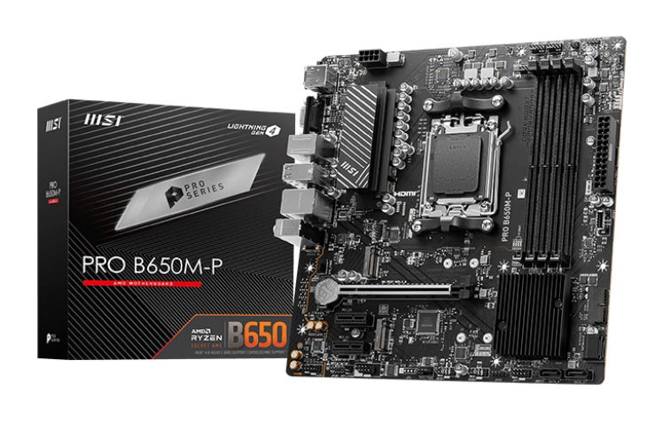 MSI PRO B650M-P - Micro ATX Motherboard - AMD B650 - Socket AM5