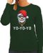 Bellatio Decorations Shoppartners Bv Gangster / rapper Santa foute Kerst sweater / kersttrui groen voor dames - Kerstkleding / Christmas outfit XS