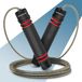 PORTENTUM Sport springtouw, verstelbaar springtouw voor kinderen en volwassenen, kogellagers van staal, antislip handgrepen van schuim, staalkabel voor fitness, crossfit, sport, boksen, 2,8 m