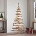 vidaXL Kerstboom met standaard Naturel 180 cm Massief grenenhout