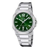 Jaguar Heren Horloge J1024/2 Rond Carre Ø41mm Staal Groen/Zilverkleurig Saffierglas 10 ATM