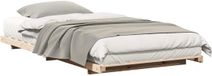 vidaXL Bedframe Bruin 90 x 210 cm Massief Grenenhout
