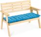 Unyqoos Coussin de banc, Coussin d'assise pour banc, Coussin de palette, Coussin de banc de jardin, Bleu