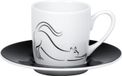Könitz Hommage à Picasso - Le Chat tasse à expresso avec soucoupe, 85 ml, Porcelaine