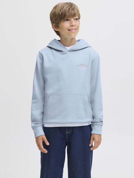 JACK&JONES JJEBRANDES BACKP RELAXED SWEAT H SN JNR Jongens Sweater 128 Chambray Blue