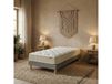 Ensemble 90x190 matelas polylatex 80 kg/m3 et sommier gris