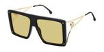 Carrera CA UNICA/SE Zonnebril Dames Zwart/Goud Geel 60 mm