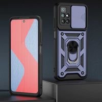 Keysion Xiaomi Poco M4 Pro Armor Case with Kickstand and Camera Protection - Blue