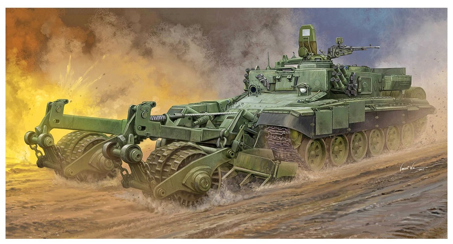 Trumpeter Russian Armored Mine-Clearing Vehicle BMR-3