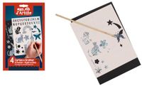 MAIN D'ARTISTE - Set van 4 krabplanken - Creatieve hobby - Scratch Art - Handmatige activiteiten - Creatieve kunst - Volwassenen - Kinderen - DIY Artistiek - Magische Tekening - Vanaf 4 jaar
